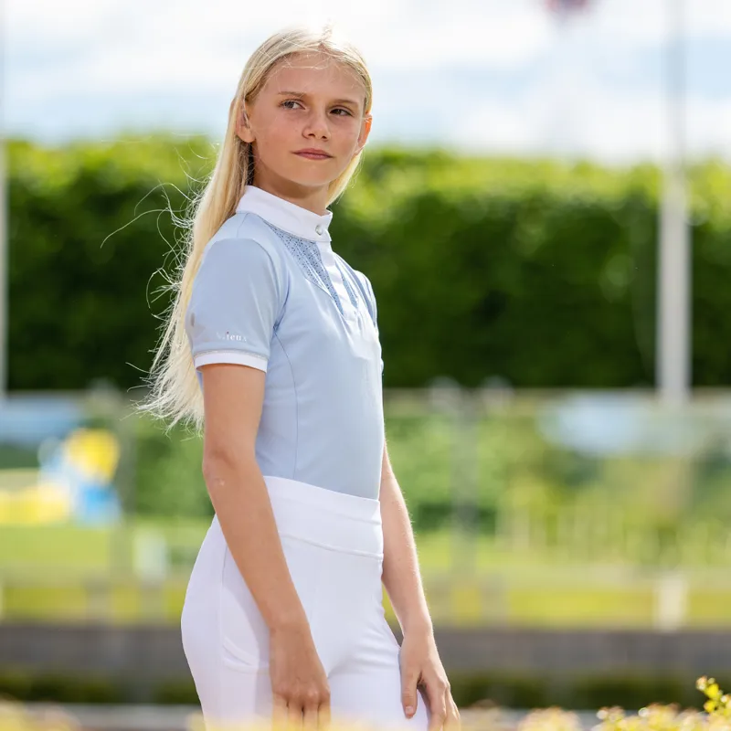 LeMieux Young Rider Belle Show Shirt - Mist-3